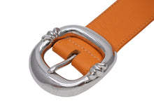 画像をギャラリービューアに読み込む, 激レア CHROME HEARTS クロムハーツ ベルト バックル BLT ガンスリンガー オレンジ レザーベルト サイズ32 美品 中古 4c070115