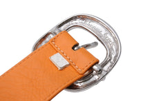 画像をギャラリービューアに読み込む, 激レア CHROME HEARTS クロムハーツ ベルト バックル BLT ガンスリンガー オレンジ レザーベルト サイズ32 美品 中古 4c070115