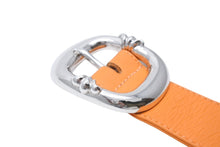 画像をギャラリービューアに読み込む, 激レア CHROME HEARTS クロムハーツ ベルト バックル BLT ガンスリンガー オレンジ レザーベルト サイズ32 美品 中古 4c070115
