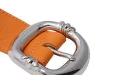 画像をギャラリービューアに読み込む, 激レア CHROME HEARTS クロムハーツ ベルト バックル BLT ガンスリンガー オレンジ レザーベルト サイズ32 美品 中古 4c070115