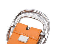 画像をギャラリービューアに読み込む, 激レア CHROME HEARTS クロムハーツ ベルト バックル BLT ガンスリンガー オレンジ レザーベルト サイズ32 美品 中古 4c070115
