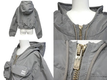 Load image into Gallery viewer, MIUMIU ミュウミュウ TELA TEC JACKET テラテック アノラックジャケット サイズ42 グレー リサイクルポリエステル 美品 中古 4c070118