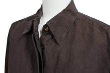 Load image into Gallery viewer, MAX MARA マックスマーラ 長袖シャツ トップス 73136 イタリア製 麻・リネン ブラウン サイズ38 美品 中古 4c070124