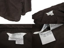 Load image into Gallery viewer, MAX MARA マックスマーラ 長袖シャツ トップス 73136 イタリア製 麻・リネン ブラウン サイズ38 美品 中古 4c070124