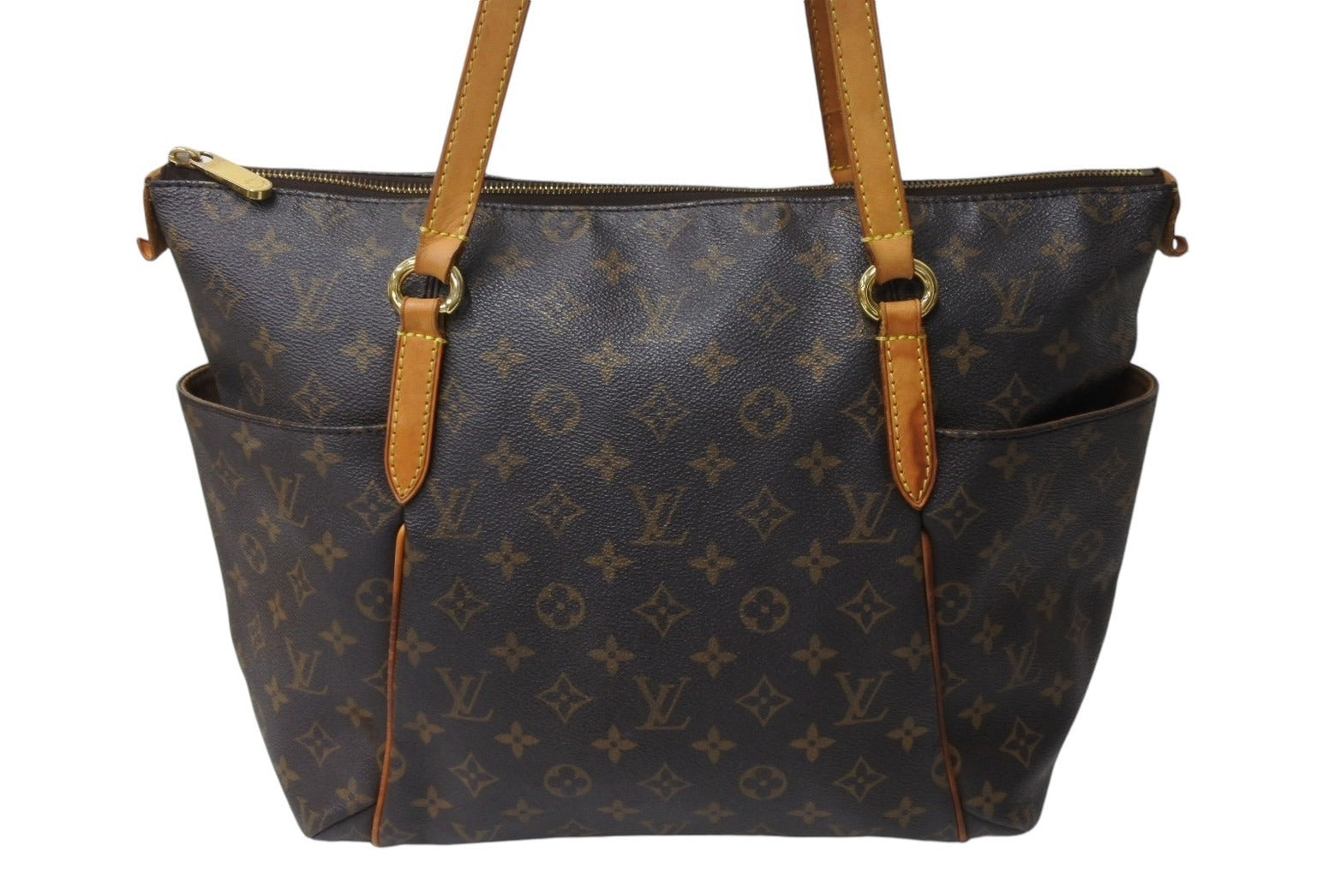 LOUIS VUITTON ルイヴィトン トータリーMM トートバッグ M56689 PVC ブラウン ゴールド金具 美品 中古 4c070126 –  Casanova Vintage