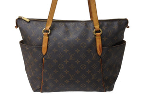 LOUIS VUITTON ルイヴィトン トータリーMM トートバッグ M56689 PVC ブラウン ゴールド金具 美品 中古 4c070126