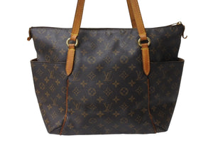 LOUIS VUITTON ルイヴィトン トータリーMM トートバッグ M56689 PVC ブラウン ゴールド金具 美品 中古 4c070126