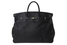 Load image into Gallery viewer, 極美品 激レア HERMES エルメス ハンドバッグ バーキン50 トゴ □K刻印 ブラック シルバー金具 中古 4c070127