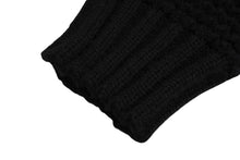 画像をギャラリービューアに読み込む, MAISON MARGIELA メゾンマルジェラ ルーズ ゲージ ニット ルーマニア製 ウール ポリアミド ブラック サイズM 美品 中古 4c070130