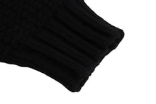 画像をギャラリービューアに読み込む, MAISON MARGIELA メゾンマルジェラ ルーズ ゲージ ニット ルーマニア製 ウール ポリアミド ブラック サイズM 美品 中古 4c070130