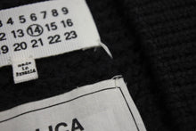 画像をギャラリービューアに読み込む, MAISON MARGIELA メゾンマルジェラ ルーズ ゲージ ニット ルーマニア製 ウール ポリアミド ブラック サイズM 美品 中古 4c070130