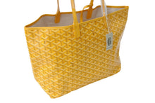 画像をギャラリービューアに読み込む, 新品未使用 GOYARD ゴヤール サンルイPM トートバッグ AMALOUISPM08 PVC レザー イエロー ヘリンボーン 中古 4c070133