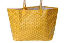 画像をギャラリービューアに読み込む, 新品未使用 GOYARD ゴヤール サンルイPM トートバッグ AMALOUISPM08 PVC レザー イエロー ヘリンボーン 中古 4c070133