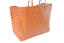 画像をギャラリービューアに読み込む, 新品未使用 GOYARD ゴヤール サンルイPM バッグ トートバッグ AMALOUISPM07 PVC レザー ヘリンボーン オレンジ 中古 4c070134