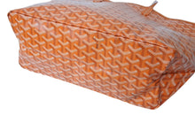 画像をギャラリービューアに読み込む, 新品未使用 GOYARD ゴヤール サンルイPM バッグ トートバッグ AMALOUISPM07 PVC レザー ヘリンボーン オレンジ 中古 4c070134
