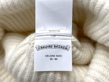 画像をギャラリービューアに読み込む, 新品未使用 CHROME HEARTS クロムハーツ ビーニー ニットキャップ BIG DADDY ビッグ ダディ カシミア ホワイト ワンサイズ 中古 4c070136