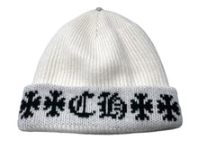 画像をギャラリービューアに読み込む, 新品未使用 CHROME HEARTS クロムハーツ ビーニー ニットキャップ BIG DADDY ビッグ ダディ カシミア ホワイト ワンサイズ 中古 4c070136