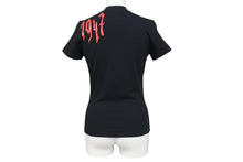 画像をギャラリービューアに読み込む, 新品同様 Christian Dior クリスチャンディオール 半袖Ｔシャツ 2E12155022 サイズ36 1947 ブラック レッド コットン 中古 4c070137