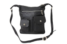 画像をギャラリービューアに読み込む, CHROME HEARTS クロムハーツ Fスリンガー ショルダーバッグ 1994/.925刻印 ダガージップ ブラック レザー シルバー925 美品 中古 4c070139