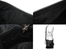 画像をギャラリービューアに読み込む, CHROME HEARTS クロムハーツ Fスリンガー ショルダーバッグ 1994/.925刻印 ダガージップ ブラック レザー シルバー925 美品 中古 4c070139