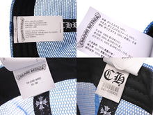 画像をギャラリービューアに読み込む, 新品未使用 CHROME HEARTS クロムハーツ トラッカーキャップ CHクロスパッチ ONE SIZE メッシュ ブルー ホワイト シルバー925 中古 4c070147
