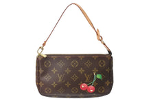 Load image into Gallery viewer, 極美品 LOUIS VUITTON ルイヴィトン モノグラム チェリー ポシェットアクセソワール アクセサリーポーチ 村上隆 M95008 中古 4c070154