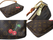 Load image into Gallery viewer, 極美品 LOUIS VUITTON ルイヴィトン モノグラム チェリー ポシェットアクセソワール アクセサリーポーチ 村上隆 M95008 中古 4c070154