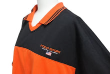 Load image into Gallery viewer, POLO SPORTS ポロスポーツ RALPH LAUREN ラルフローレン ポロシャツ ブラック オレンジ 美品 中古 4c070160