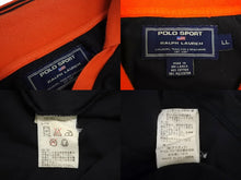 Load image into Gallery viewer, POLO SPORTS ポロスポーツ RALPH LAUREN ラルフローレン ポロシャツ ブラック オレンジ 美品 中古 4c070160