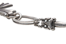 画像をギャラリービューアに読み込む, CHROME HEARTS クロムハーツ ラージCHクロス ♯5ダガーチャーム キーリング 重量約59.7g シルバー925 STERLING刻印 美品 中古 4c070168