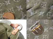 画像をギャラリービューアに読み込む, LOUIS VUITTON ルイヴィトン ミニ プリーティ ワンショルダーバッグ M95217 モノグラム デニム カーキ 美品 中古 4c070171