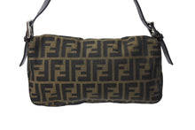 Load image into Gallery viewer, FENDI フェンディ マンマバケット ワンショルダーバッグ 26424 ズッカ柄 コットンキャンバス レザー シルバー金具 美品 中古 4c070173