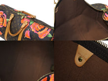 画像をギャラリービューアに読み込む, LOUIS VUITTON ルイヴィトン モノグラム ローズ キーポル50 ボストンバッグ M48605 PVC ブラウン ピンク ブラウン 美品 中古 4c070177