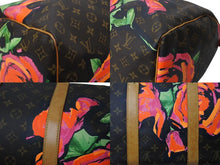 画像をギャラリービューアに読み込む, LOUIS VUITTON ルイヴィトン モノグラム ローズ キーポル50 ボストンバッグ M48605 PVC ブラウン ピンク ブラウン 美品 中古 4c070177