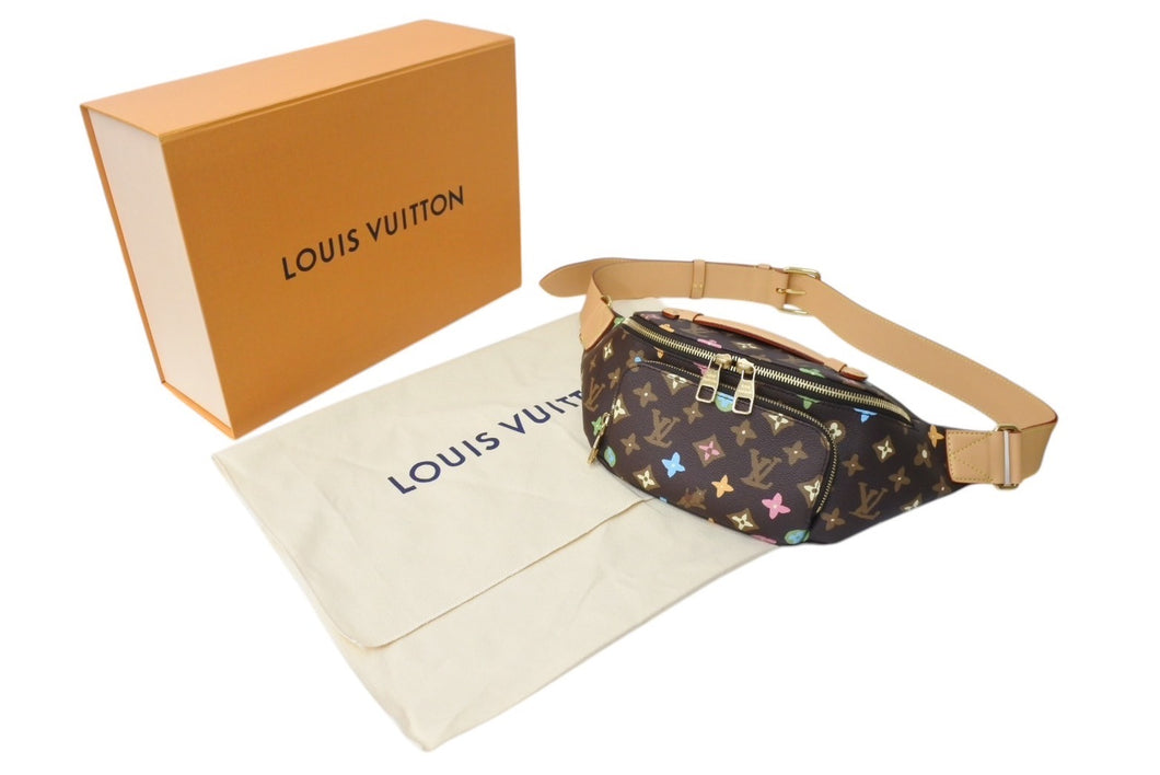 新品未使用 LOUIS VUITTON ルイヴィトン ラッシュ バムバッグ ウエストバッグ M24858 モノグラム クラギー PVC レザー 中古 4c070178