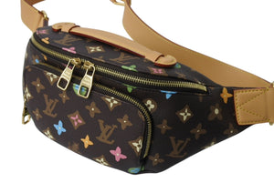 新品未使用 LOUIS VUITTON ルイヴィトン ラッシュ バムバッグ ウエストバッグ M24858 モノグラム クラギー PVC レザー 中古 4c070178