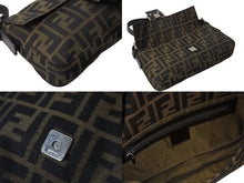 Load image into Gallery viewer, FENDI フェンディ マンマバケット ワンショルダーバッグ 26424 ズッカ柄 コットンキャンバス レザー シルバー金具 美品 中古 4c070180