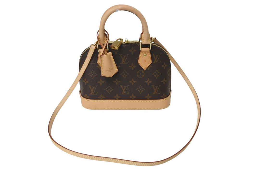 極美品 LOUISVUITTON ルイヴィトン アルマBB ハンドバッグ M53152 ショルダー 2WAY モノグラムキャンバス PVC レザー 中古 4c070181