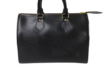 Load image into Gallery viewer, 極美品 LOUIS VUITTON ルイヴィトン スピーディ25 ハンドバッグ M59022 エピレザー ブラック ゴールド金具 中古 4c070184