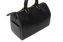 Load image into Gallery viewer, 極美品 LOUIS VUITTON ルイヴィトン スピーディ25 ハンドバッグ M59022 エピレザー ブラック ゴールド金具 中古 4c070184