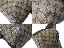 Load image into Gallery viewer, GUCCI グッチ ハンドバッグ GGキャンバス シェリーライン 145759 092122 イタリア製 ベージュ レッド グリーン 良品 中古 4c070187