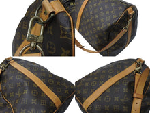 画像をギャラリービューアに読み込む, LOUIS VUITTON ルイヴィトン モノグラム キーポル55 ボストンバッグ M41414 ブラウン ロゴ ゴールド金具 美品 中古 4c070188