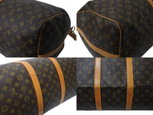 画像をギャラリービューアに読み込む, LOUIS VUITTON ルイヴィトン モノグラム キーポル55 ボストンバッグ M41414 ブラウン ロゴ ゴールド金具 美品 中古 4c070188
