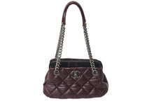 画像をギャラリービューアに読み込む, 極美品 CHANEL シャネル マトラッセ ココマーク 2way ハンドバッグ チェーンショルダーバッグ 18番台 ワインレッド ブラック 中古 4c070197