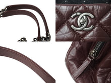 画像をギャラリービューアに読み込む, 極美品 CHANEL シャネル マトラッセ ココマーク 2way ハンドバッグ チェーンショルダーバッグ 18番台 ワインレッド ブラック 中古 4c070197