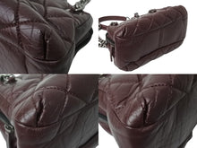 画像をギャラリービューアに読み込む, 極美品 CHANEL シャネル マトラッセ ココマーク 2way ハンドバッグ チェーンショルダーバッグ 18番台 ワインレッド ブラック 中古 4c070197