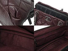 画像をギャラリービューアに読み込む, 極美品 CHANEL シャネル マトラッセ ココマーク 2way ハンドバッグ チェーンショルダーバッグ 18番台 ワインレッド ブラック 中古 4c070197