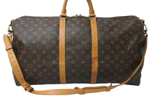 画像をギャラリービューアに読み込む, LOUIS VUITTON ルイヴィトン モノグラム キーポル55 ボストンバッグ ブラウン ロゴ ゴールド金具 M41414 美品 中古 4c070198