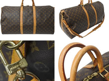画像をギャラリービューアに読み込む, LOUIS VUITTON ルイヴィトン モノグラム キーポル55 ボストンバッグ ブラウン ロゴ ゴールド金具 M41414 美品 中古 4c070198