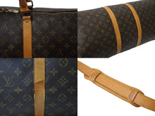 画像をギャラリービューアに読み込む, LOUIS VUITTON ルイヴィトン モノグラム キーポル55 ボストンバッグ ブラウン ロゴ ゴールド金具 M41414 美品 中古 4c070198